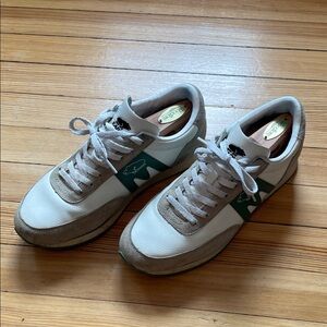 Karhu Albatross White and Green Casual Sneakers